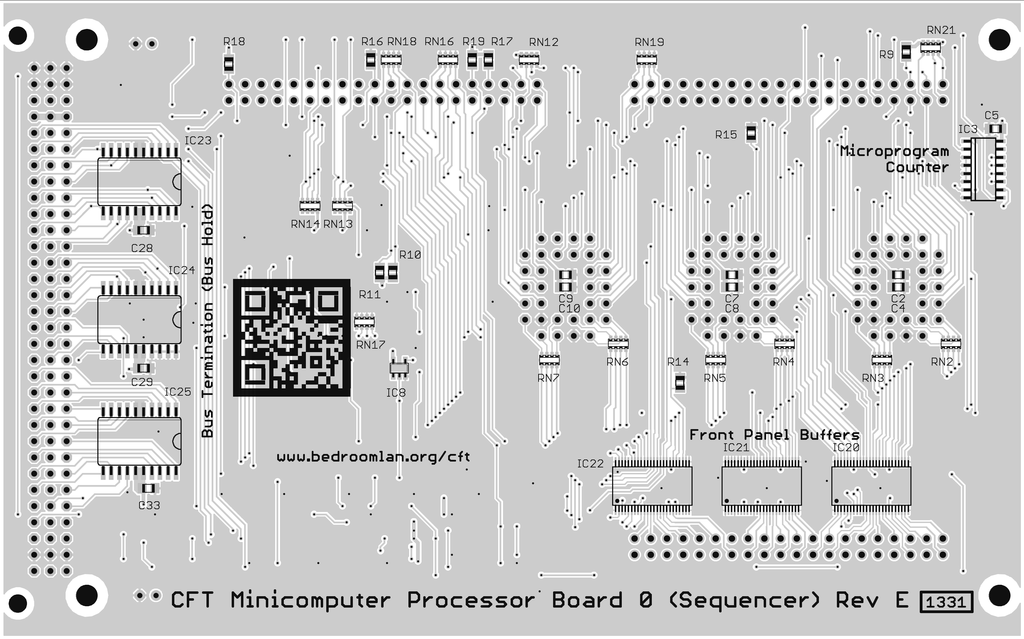 PB0 bottom view, silkscreen