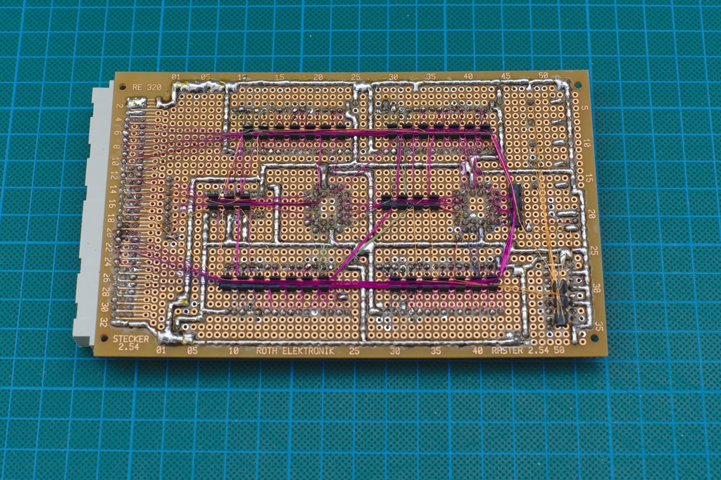 The Underside of the MEM board as built.