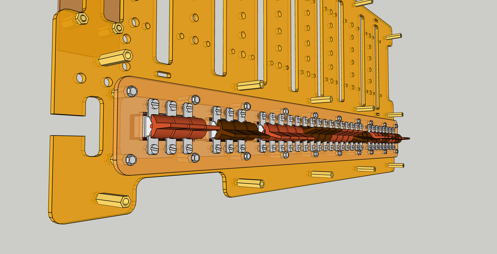 Rendering of the front side of the switch assembly.