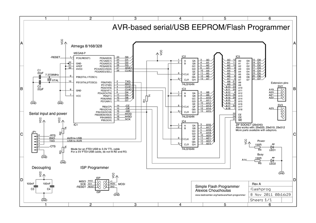 Schematic drawing of the programmer's hardware.