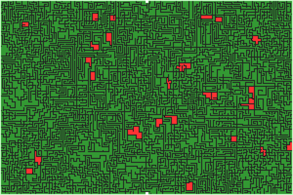 A simple, ugly maze