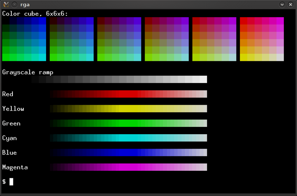 256-colour demo